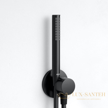стержневидная ручная душевая лейка keuco edition atelier, 56080370100, черный матовый (ral 9011)