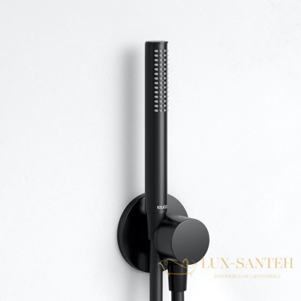 стержневидная ручная душевая лейка keuco edition atelier, 56080370100, черный матовый (ral 9011)