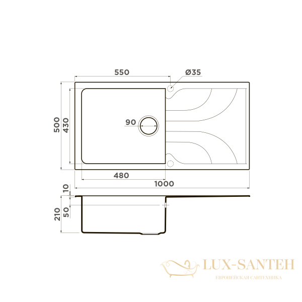 кухонная мойка omoikiri yasugata 100-bl tetogranit х черный, 4993844