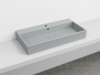 раковина подвесная/накладная cielo smile smlaa100 br, 10000x460x130h мм, brina