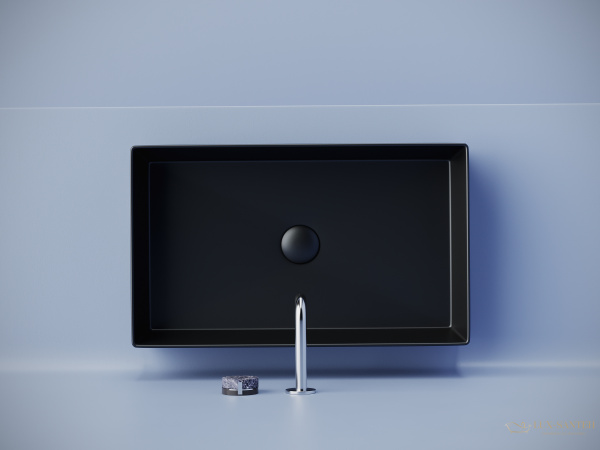 раковина накладная ceramica nova element cn6070mb, 601*361*130 мм, черный матовый