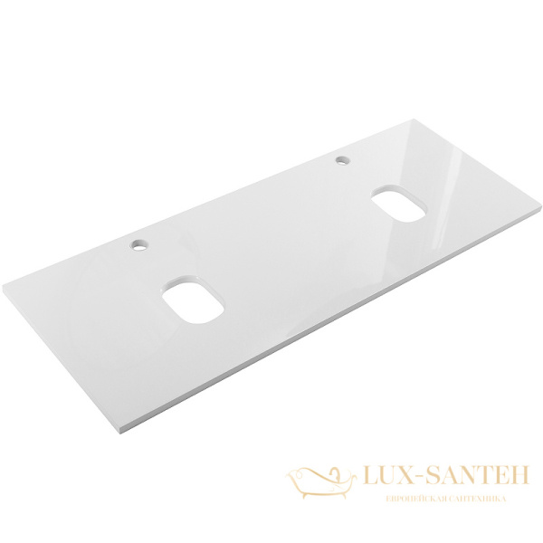 столешница под раковину belbagno ek-140-2-bl 140 см, bianco lucido