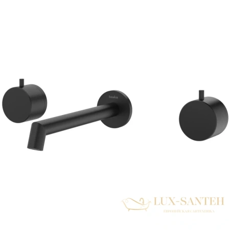смеситель для раковины teska casa e5608 без донного клапана, черный матовый