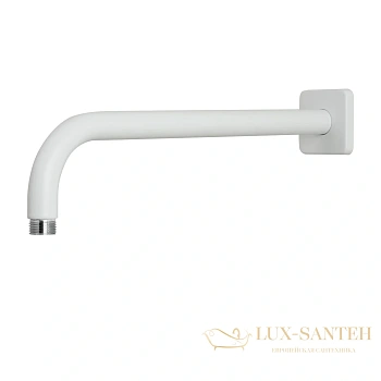 держатель верхнего душа настенный 334 мм, lemark lm3787mw, белый матовый