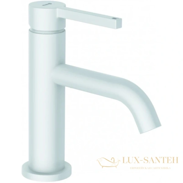 смеситель для раковины kludi nova fonte pura 202665315, белый матовый