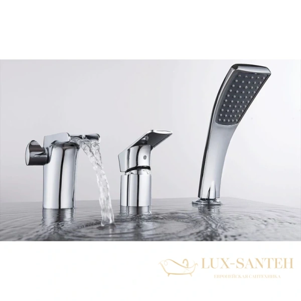 смеситель d&k berlin.freie da1434201 на борт ванны, хром