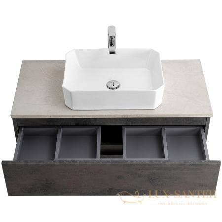 тумба под раковину cezares molveno 46 molveno 46-100-2c-so-oss 100 см подвесная, ossido