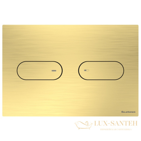 накладная панель смыва artceram inox 711.000.bg для унитаза, золото шлифованное