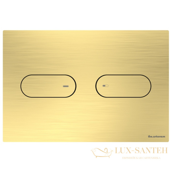 накладная панель смыва artceram inox 711.000.bg для унитаза, золото шлифованное