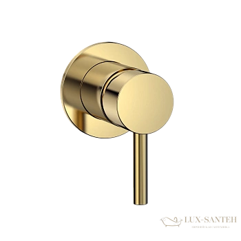 смеситель для душа встраиваемый aquame aqm8804bg,  со встроенной частью, золото брашированное