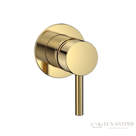 смеситель для душа встраиваемый aquame aqm8804bg,  со встроенной частью, золото брашированное