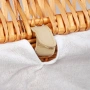 плетеная корзина wasserkraft ammer wb-370-l для белья, светло-коричневый