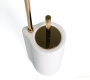 стойка h62 см: бумагодержатель/белый керамический ёрш stil haus hashi, 972(16), золото