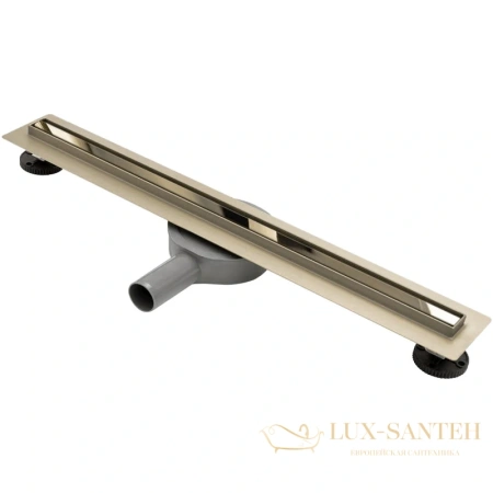 душевой канал rea neo slim pro rea-g5698 600 мм, золотой