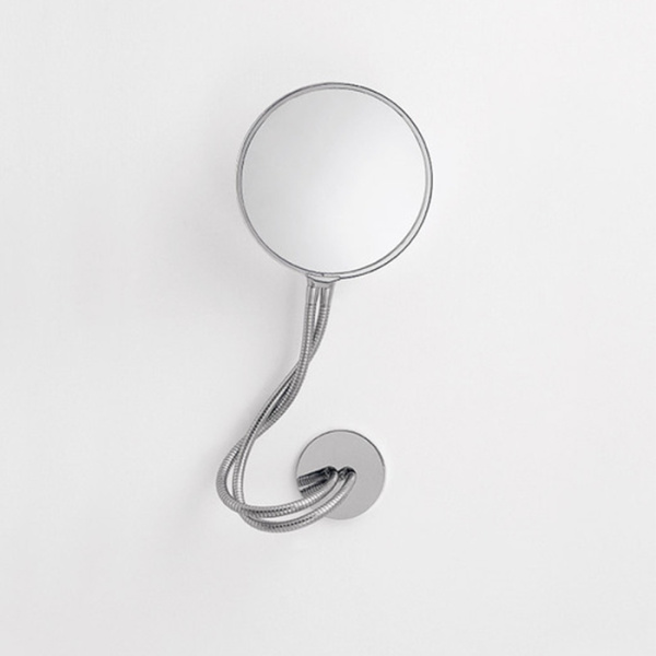 зеркало agape fusilli, aspe012l, двухстороннее d21см, подвесной, круглое, цвет хром