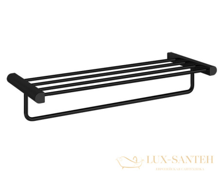 полка с полотенцедержателем gessi rilievo 59407.299 60 см, black xl