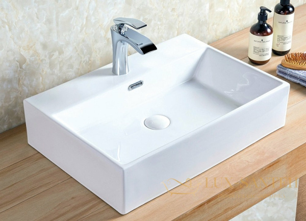 раковина belbagno bb1340 51 см, белый