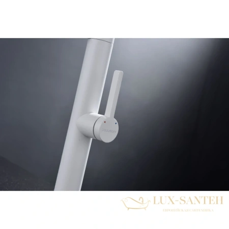 смеситель paulmark leader le214101-431 для кухни, белый матовый