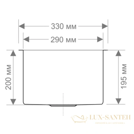кухонная мойка seaman eco marino sme-330.a, нержавеющая сталь