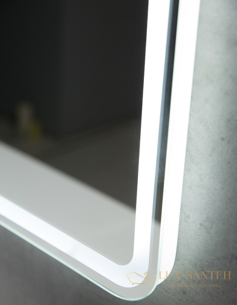 зеркало belbagno marino spc-mar-1000-800-led-tch-snd 100 см с подсветкой с голосовым управлением и подогревом, белый