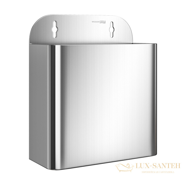 мусорное ведро подвесное wasserkraft k-10611 11л, никель матовый