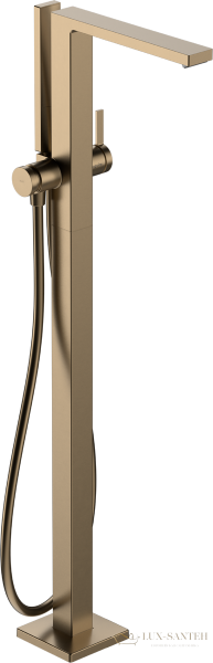 смеситель для ванны напольный hansgrohe tecturis e 73445140, бронза шлифованная
