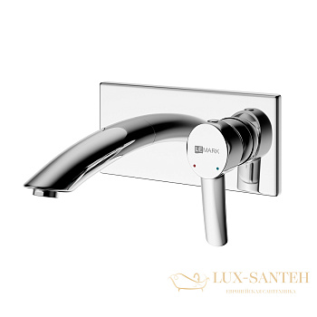 смеситель для раковины встраиваемый lemark atlantiss lm3226c, хром