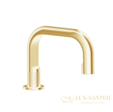 излив gessi inciso- 58091.246 для раковины, gold pvd