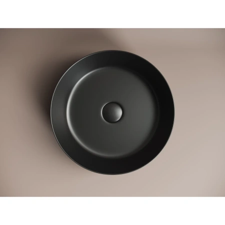 раковина ceramica nova element cn6022mb 39x39 см, черный матовый