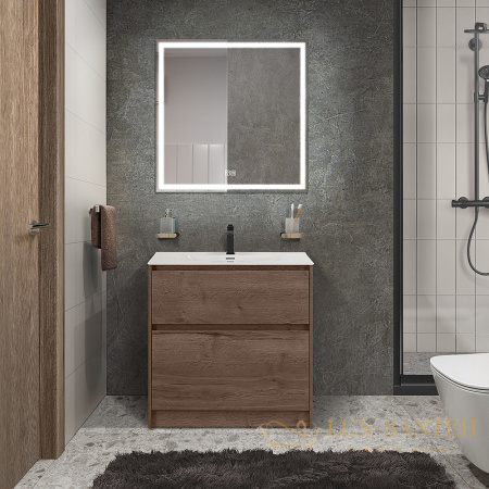 тумба под раковину belbagno kraft 39 kraft39-800/390-2c-pia-rt 80 см, rovere tabacco