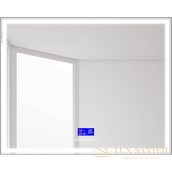 зеркало belbagno spc spc-grt-1000-800-led-tch-rad с подсветкой, с сенсорным выключателем, с bluetooth, с термометром, с радио