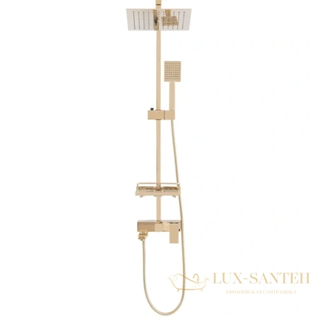 душевая система rea jack rea-p7008 250 мм, золотой