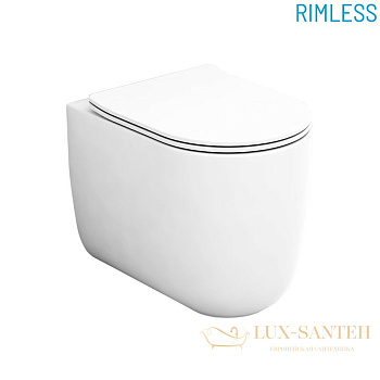 напольный безободковый унитаз olympia milady mil110333 52x37x42 см, бирюзовый матовый