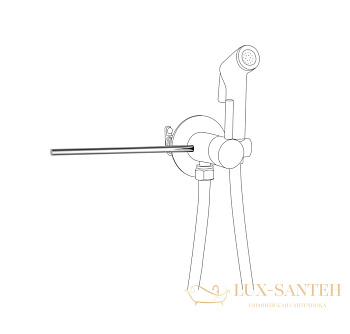 полотенцедержатель aqg 31kit1401 для гигиенического душа, хром