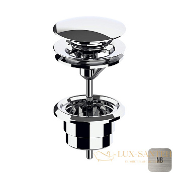 донный клапан almar e094000.nb, 1"1/4 для раковины/биде, никель брашированный