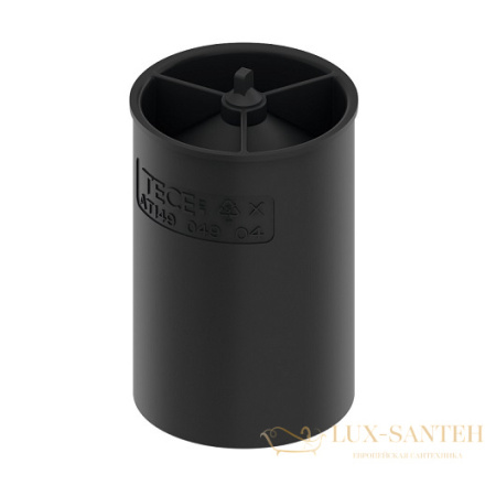 стакан с мембраной (сухой затвор) tece tecedrainline 660018 для сифона 650001, черный (отдельно не продается)