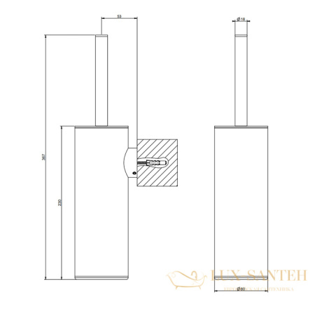 ерш подвесной gessi emporio, 38953.031, хром