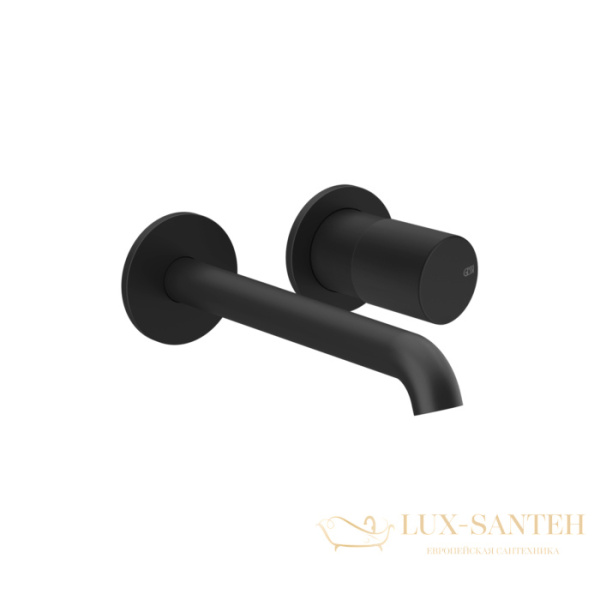 смеситель для раковины встраиваемый gessi habito unito 70088.299, black xl
