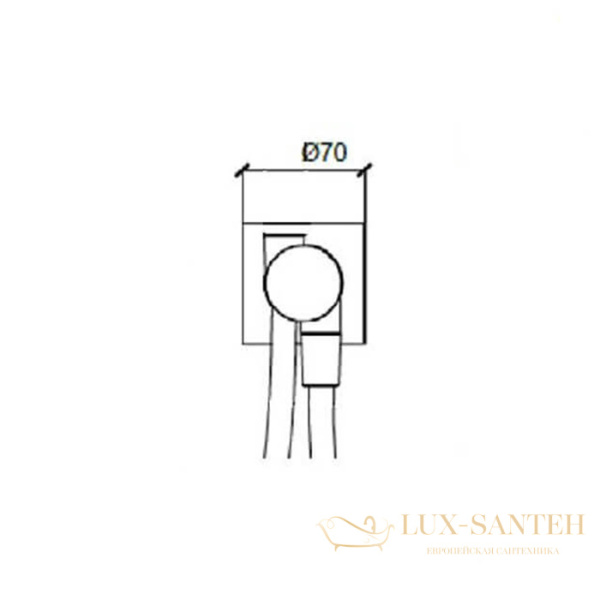 держатель ручного душа с подключением для шланга, с душевым шлангом almar shower accessories e192001.mb, черный матовый