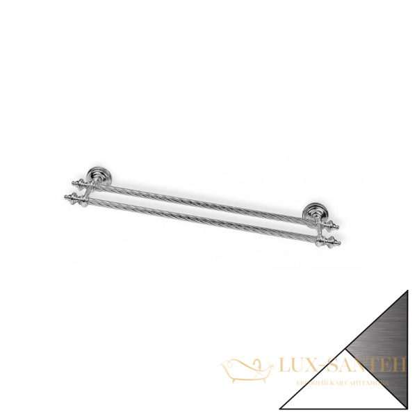 полотенцедержатель двойной stil haus giunone g05.2(03), хром-белый