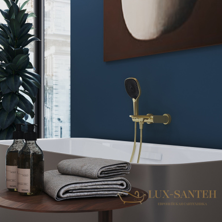 смеситель для ванны aqueduto linha lin0650, золото шлифованное