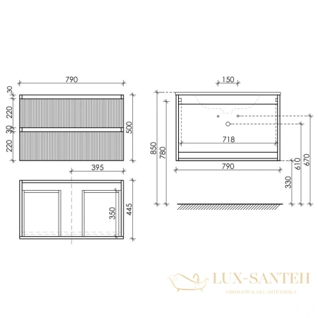 тумба sancos snob r snr80w 79 см, белый матовый
