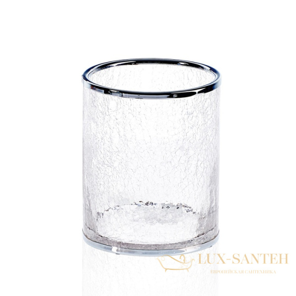 ведро для мусора decor walther crack ab 0933300 6 л, хром