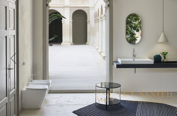 приставной унитаз gsi nubes 961011 без сиденья, белый