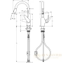 кухонный смеситель hansgrohe focus m42 71801000 с вытяжным душем 2jet