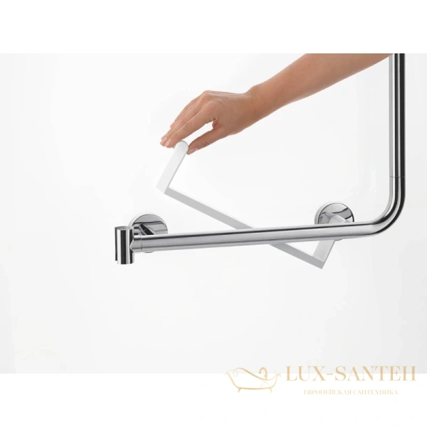 душевая штанга hansgrohe unica 26404400 110 см, белый, хром