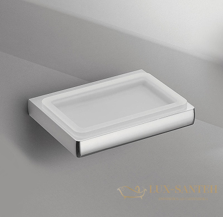 мыльница colombo design lulu b6201.cr, хром