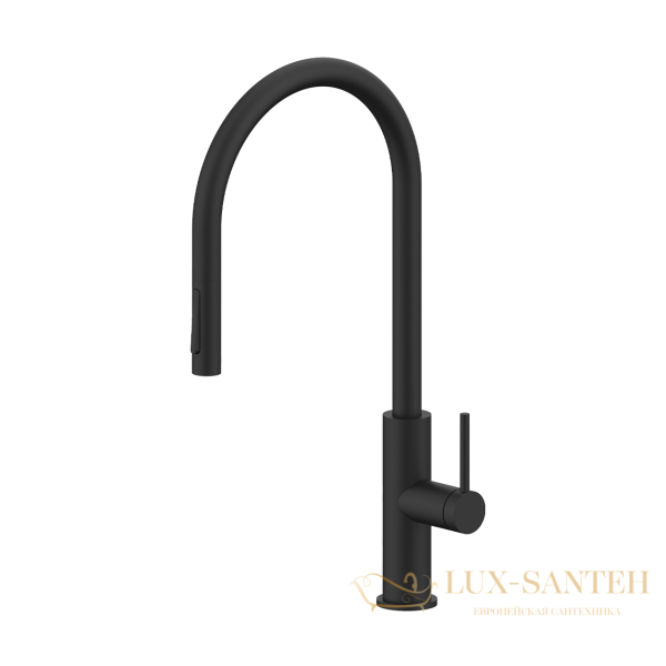 смеситель для кухни сенсорный с выдвижным изливом paulmark senso se215180-an, антрацит