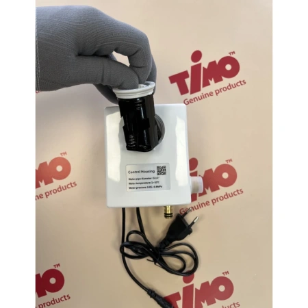 смеситель timo torne 4313/03f для раковины бесконтактный, черный матовый
