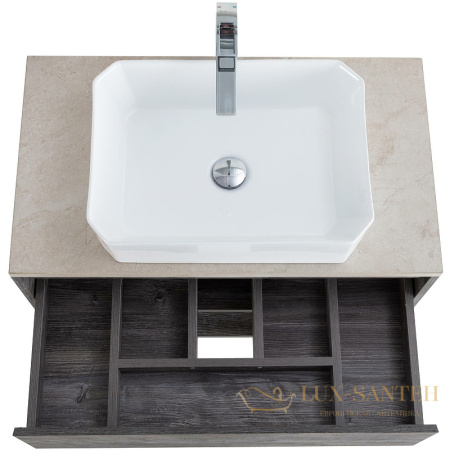 тумба под раковину belbagno kraft kraft-800-1c-so-pp 80 см подвесная, pino pasadena
